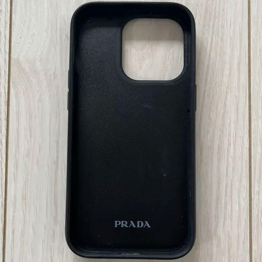 PRADA グリーンレザー iPhone14ケース　PRADAiPhoneケース