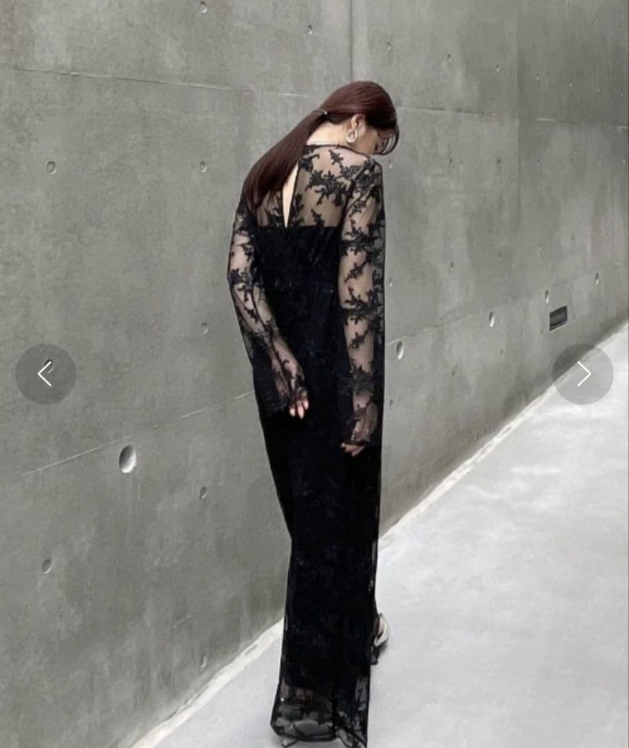 Ameri　SPANGLE LACE ROMPERS