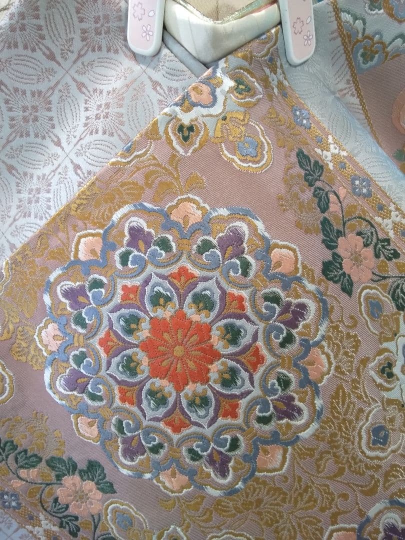 超お買得】振袖フルセット、正絹振袖成人式、重ね衿帯揚げ帯締め、西陣袋帯落款