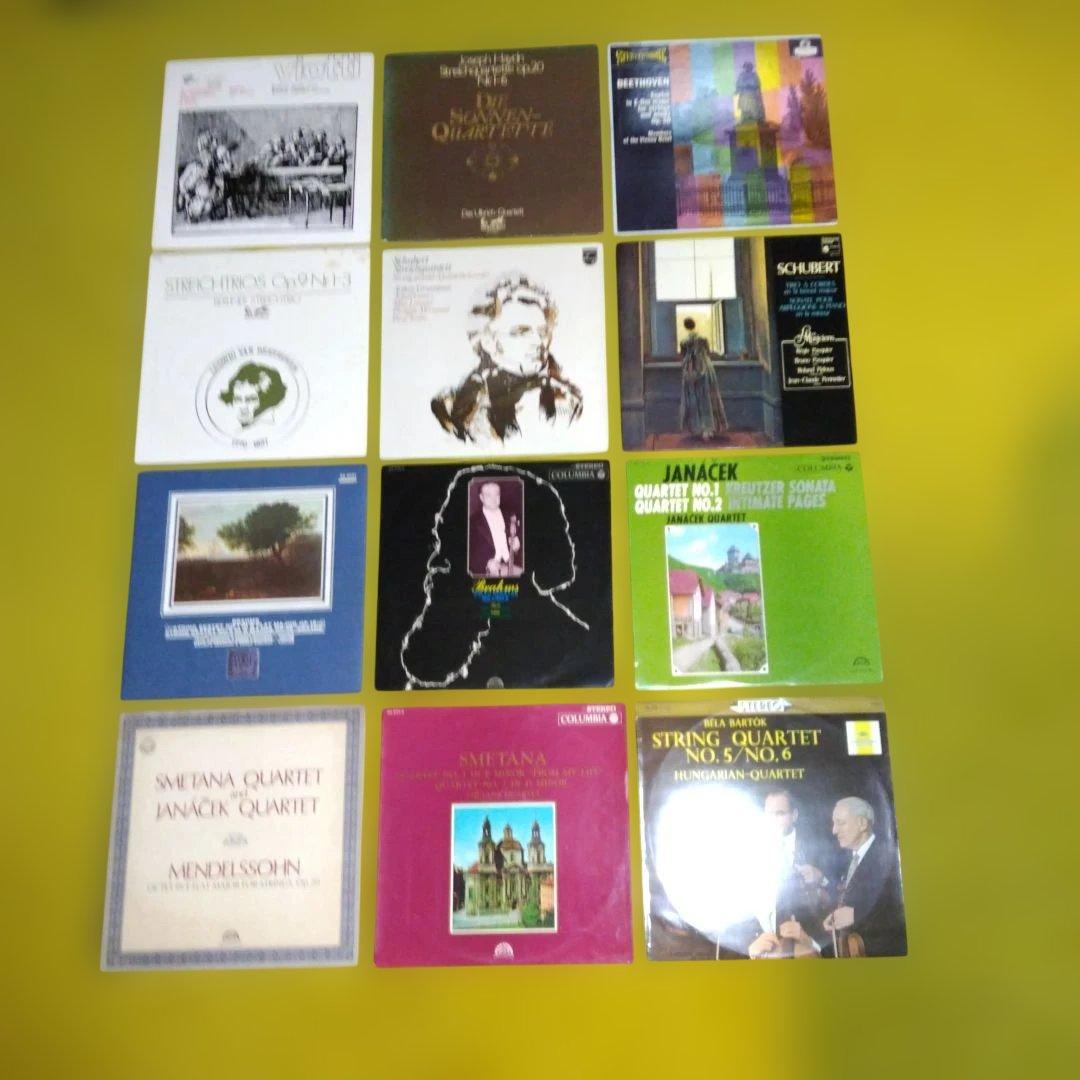 室内楽の名曲・名盤のＬＰ輸入盤・日本盤混合ステレオ１２組(ＬＰ１３枚)