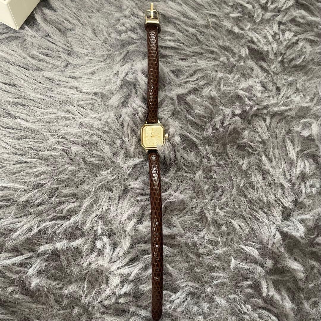 ete ウォッチ オクタゴンフェイス ダイヤモンド 時計 美品