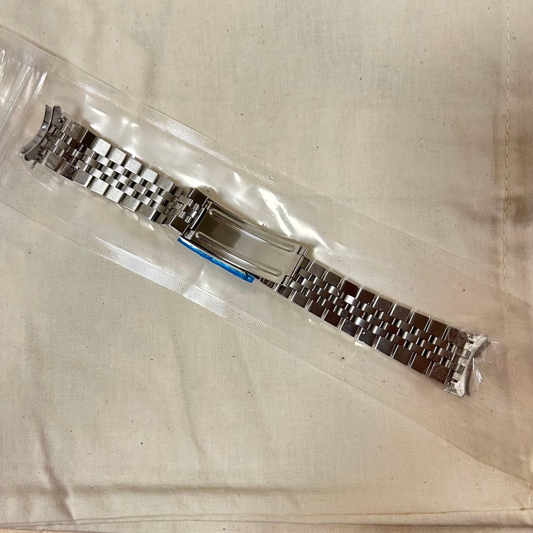 【新品未使用】ジュビリーブレス　時計　ベルト　ステンレススチールシルバー19mm