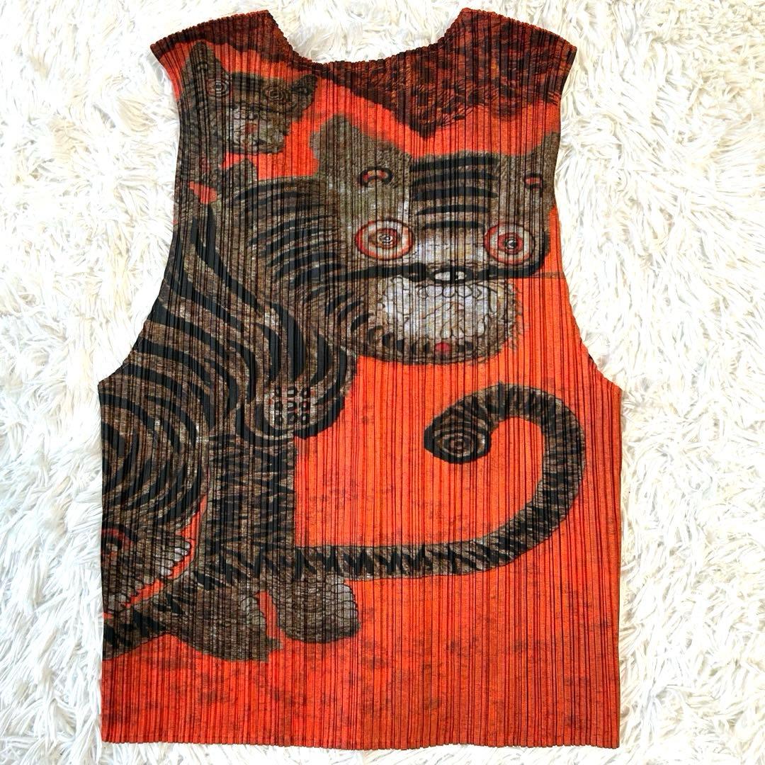 希少✨プリーツプリーズ タイガーキャット Tiger Cat ベスト ジレ