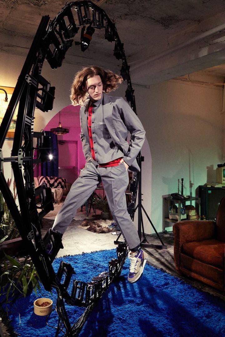 南青山店限定　kolor 21SS ニット切り替え　テーラードジャケット