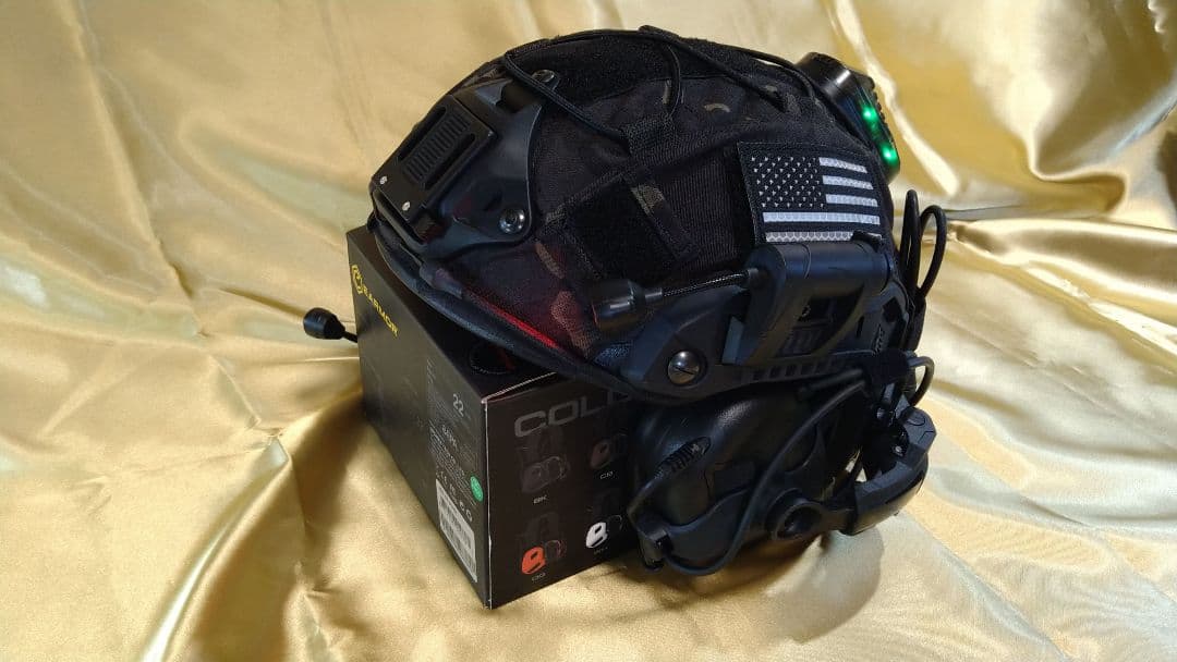 即使用可能EARMOR.M32PLUS他サバゲーブラック仕様ヘルメット★未使用品