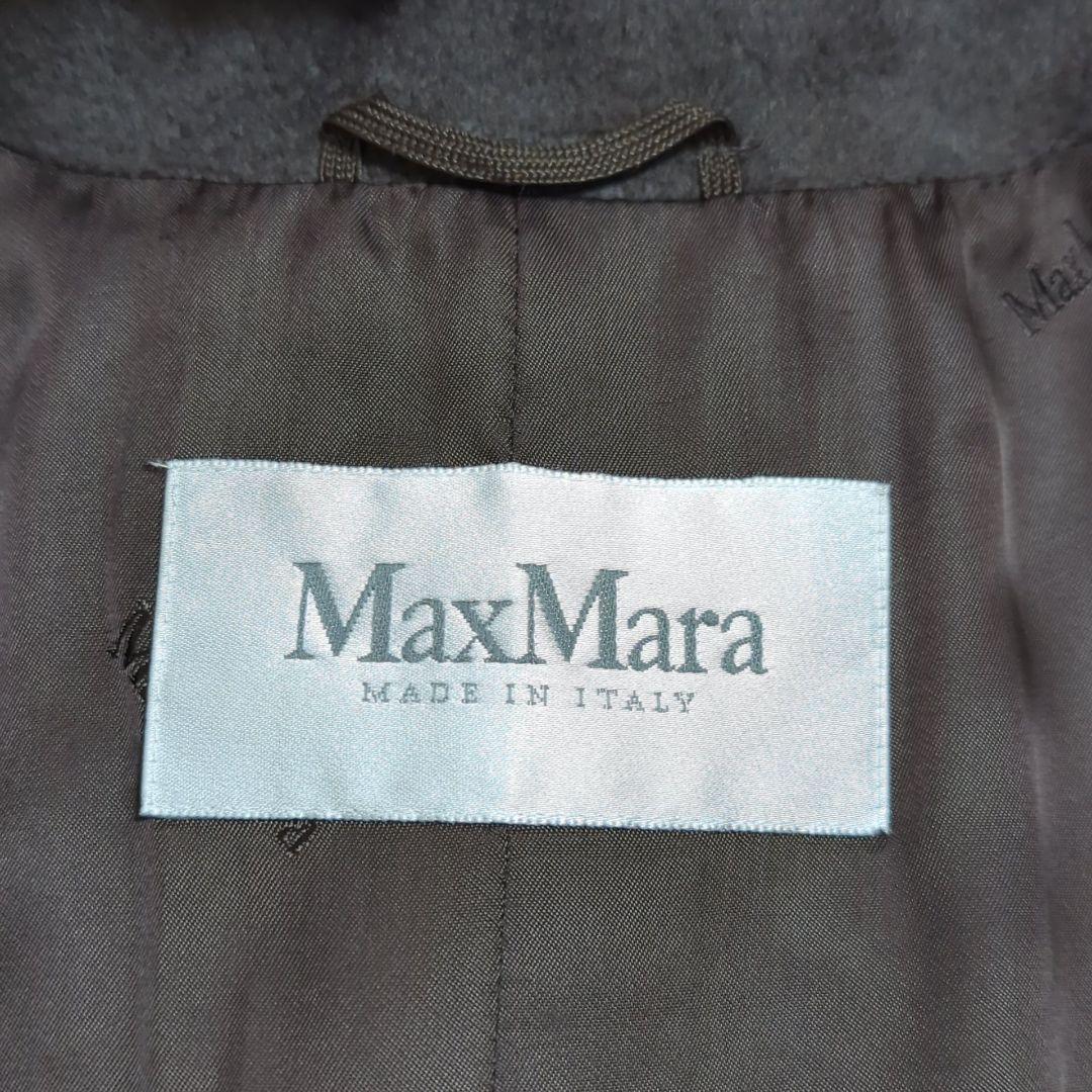 マックスマーラ 42 キャメルヘア ヌートリアファー ピーコート 白タグ