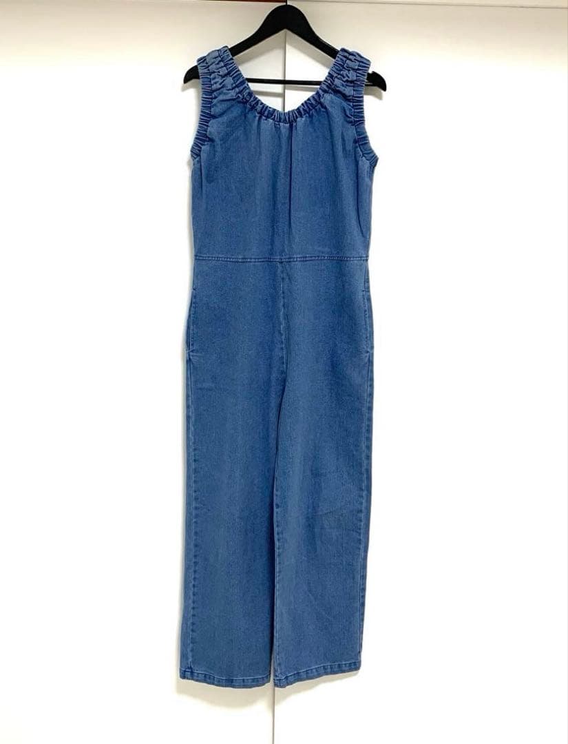 完売商品⭐︎MOKA tag denim coveralls デニムオールインワン