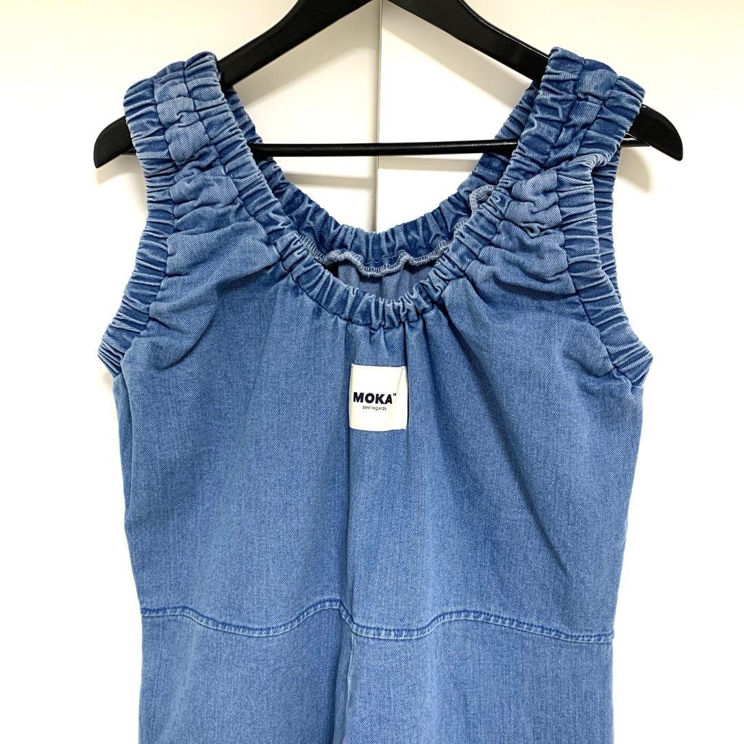 完売商品⭐︎MOKA tag denim coveralls デニムオールインワン