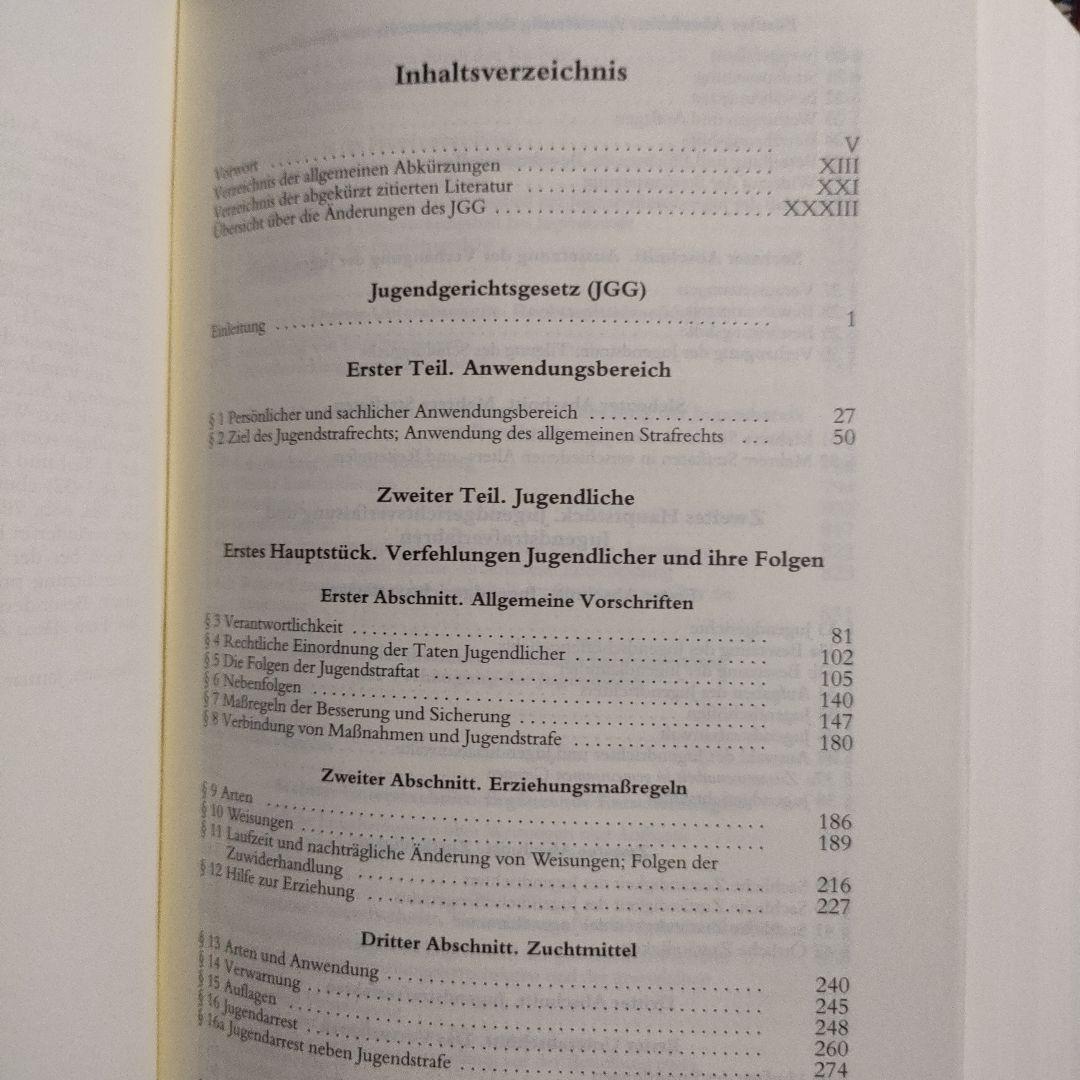 少年裁判所法　ドイツ語 Jugendgerichts-gesetz