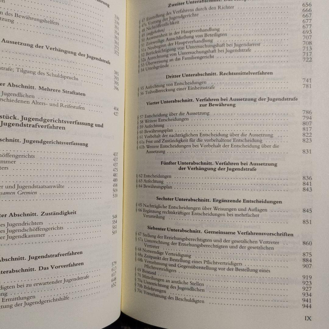 少年裁判所法　ドイツ語 Jugendgerichts-gesetz