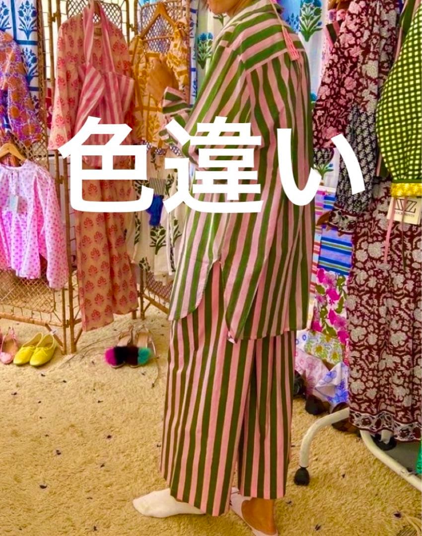 専用です❤︎SZ Blockprints ストライプワイドパンツ　S
