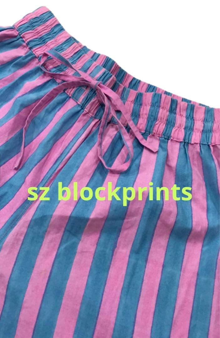 専用です❤︎SZ Blockprints ストライプワイドパンツ　S