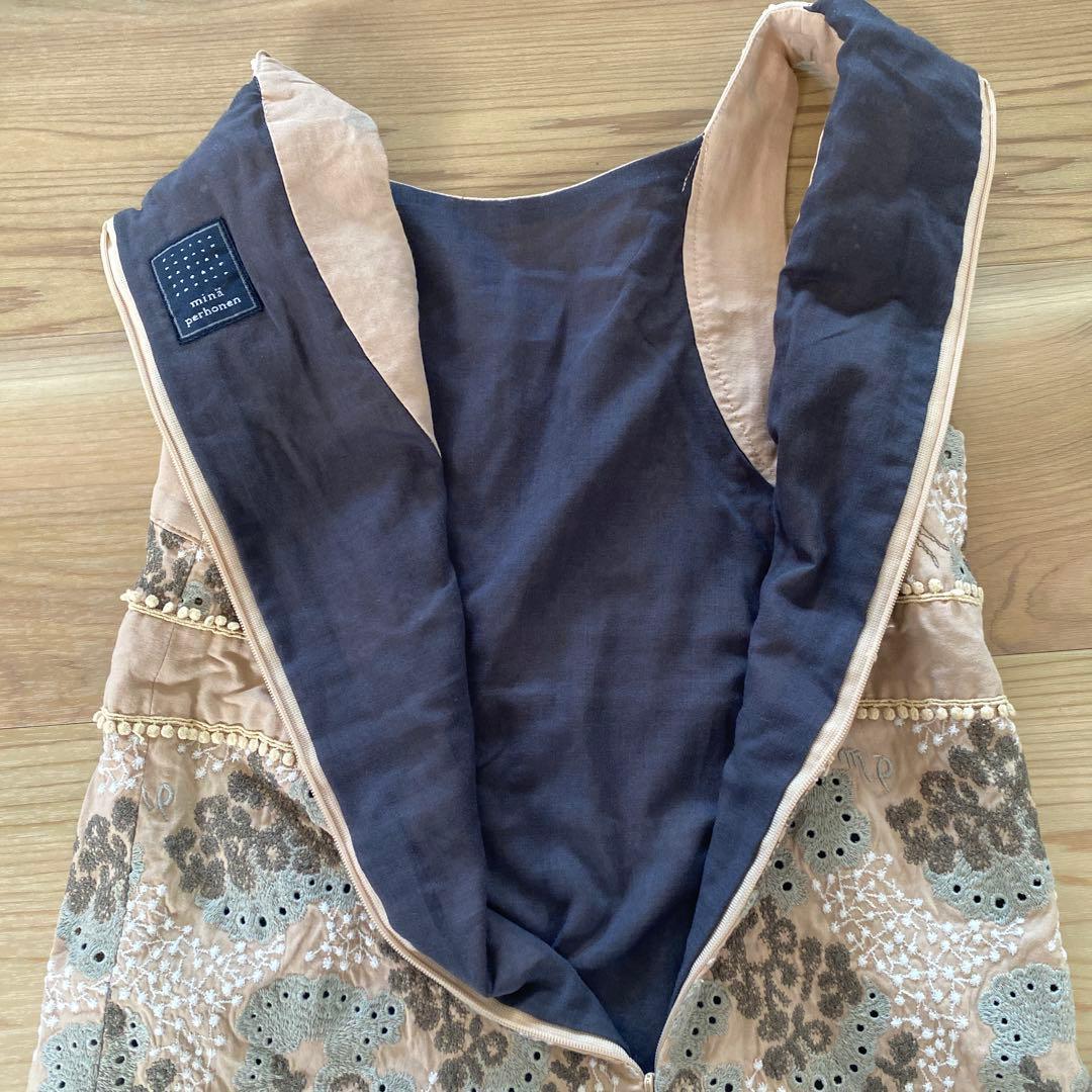 minä perhonen 花柄 刺繍ワンピース　120 130