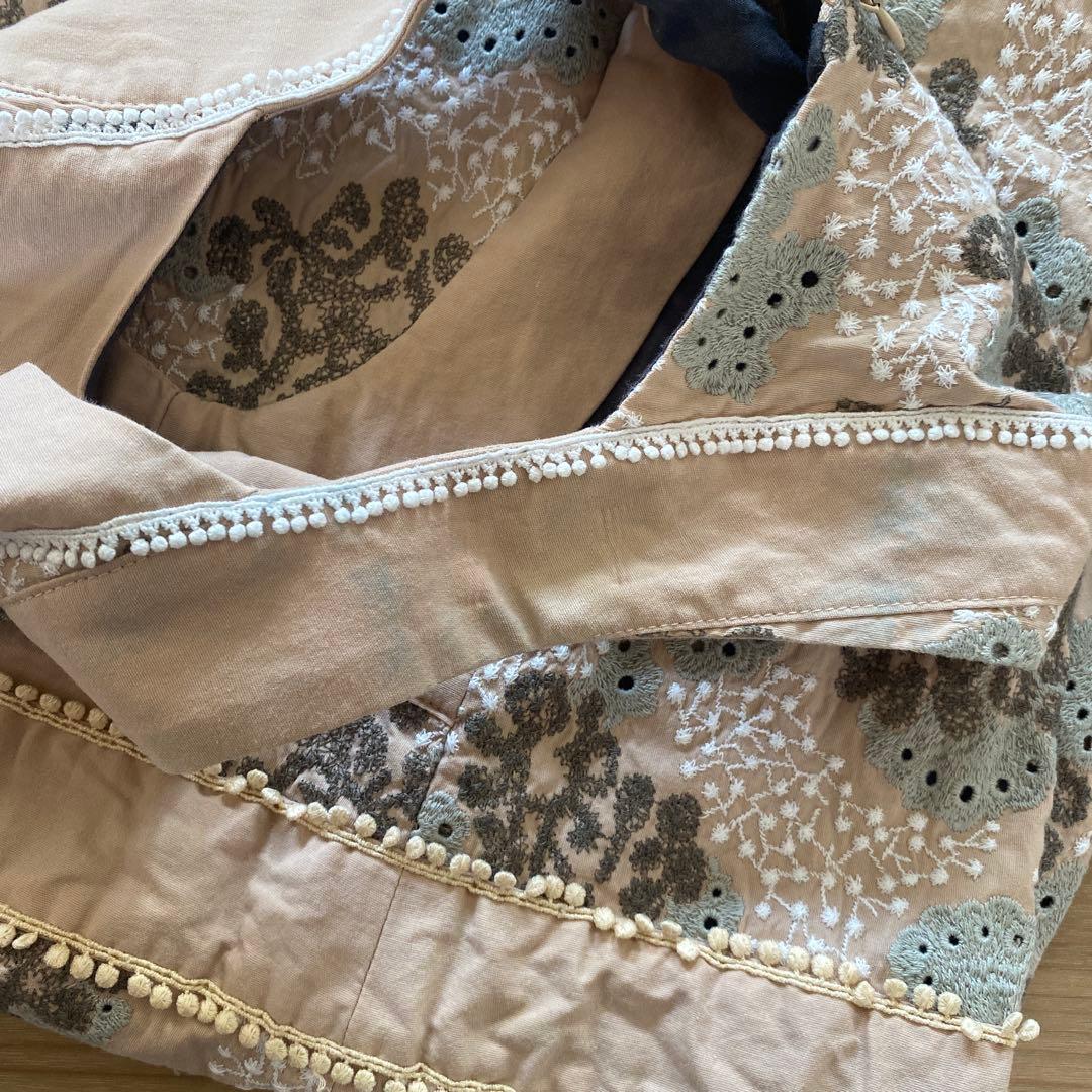 minä perhonen 花柄 刺繍ワンピース　120 130