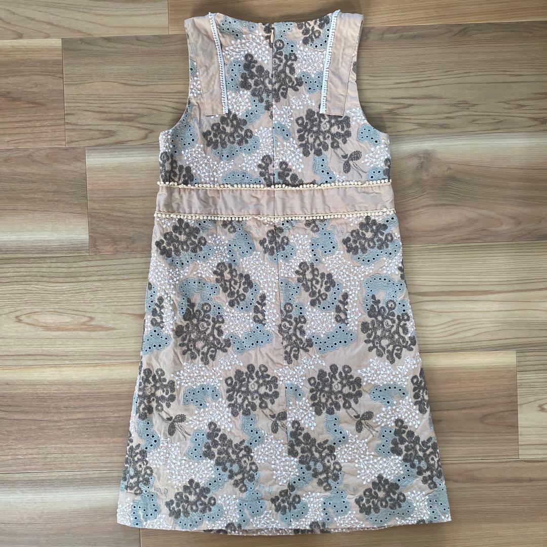 minä perhonen 花柄 刺繍ワンピース　120 130