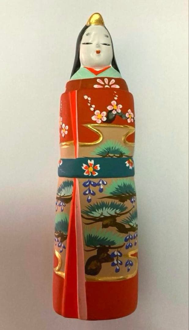 雛人形 京人形 小田益三作 ひな祭り 陶器 立雛 金彩