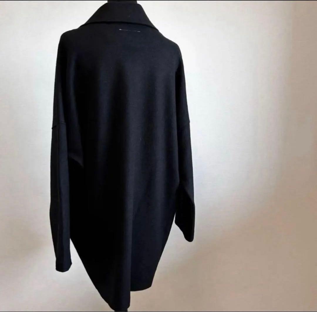 MM6 Maison Margiela ロゴ刺繍ブラック コート　新品未使用