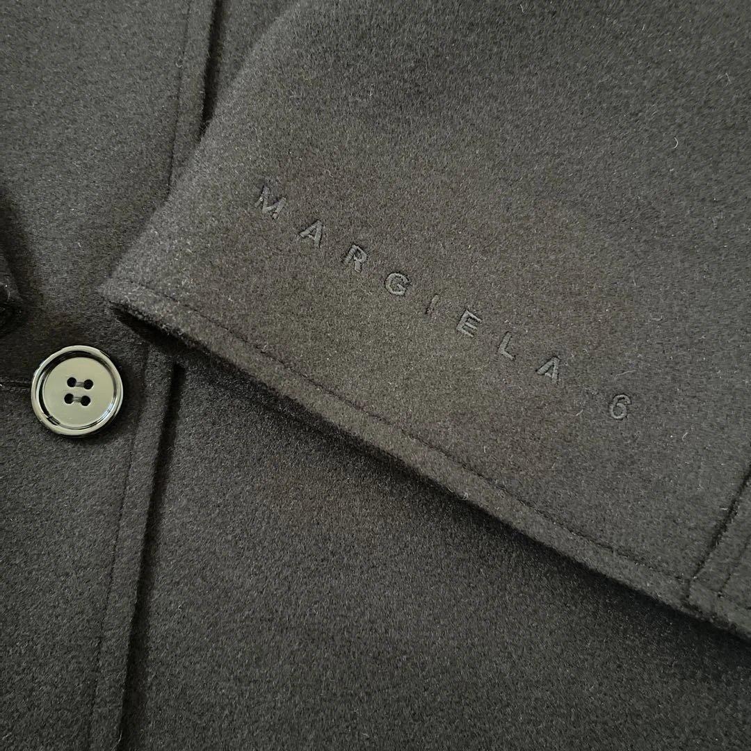 MM6 Maison Margiela ロゴ刺繍ブラック コート　新品未使用