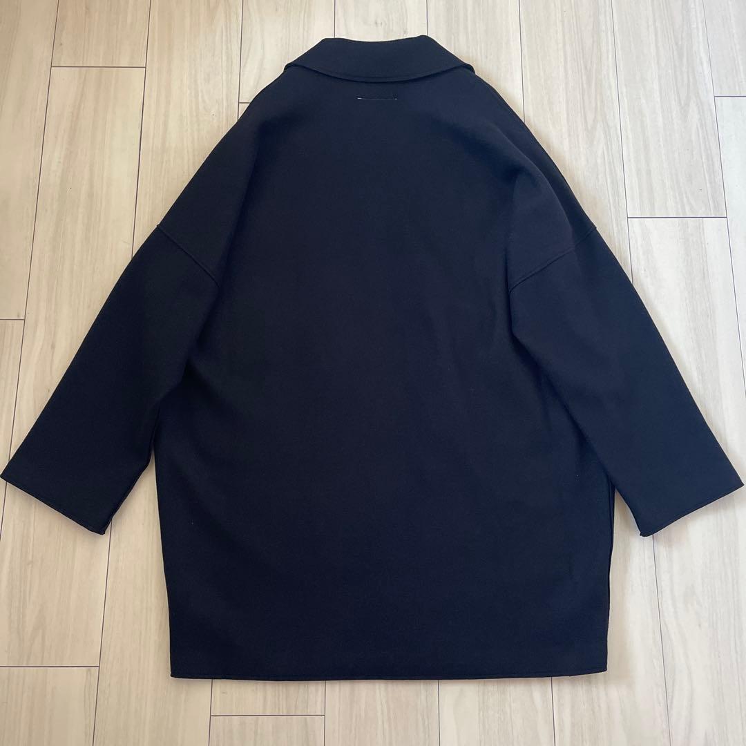 MM6 Maison Margiela ロゴ刺繍ブラック コート　新品未使用