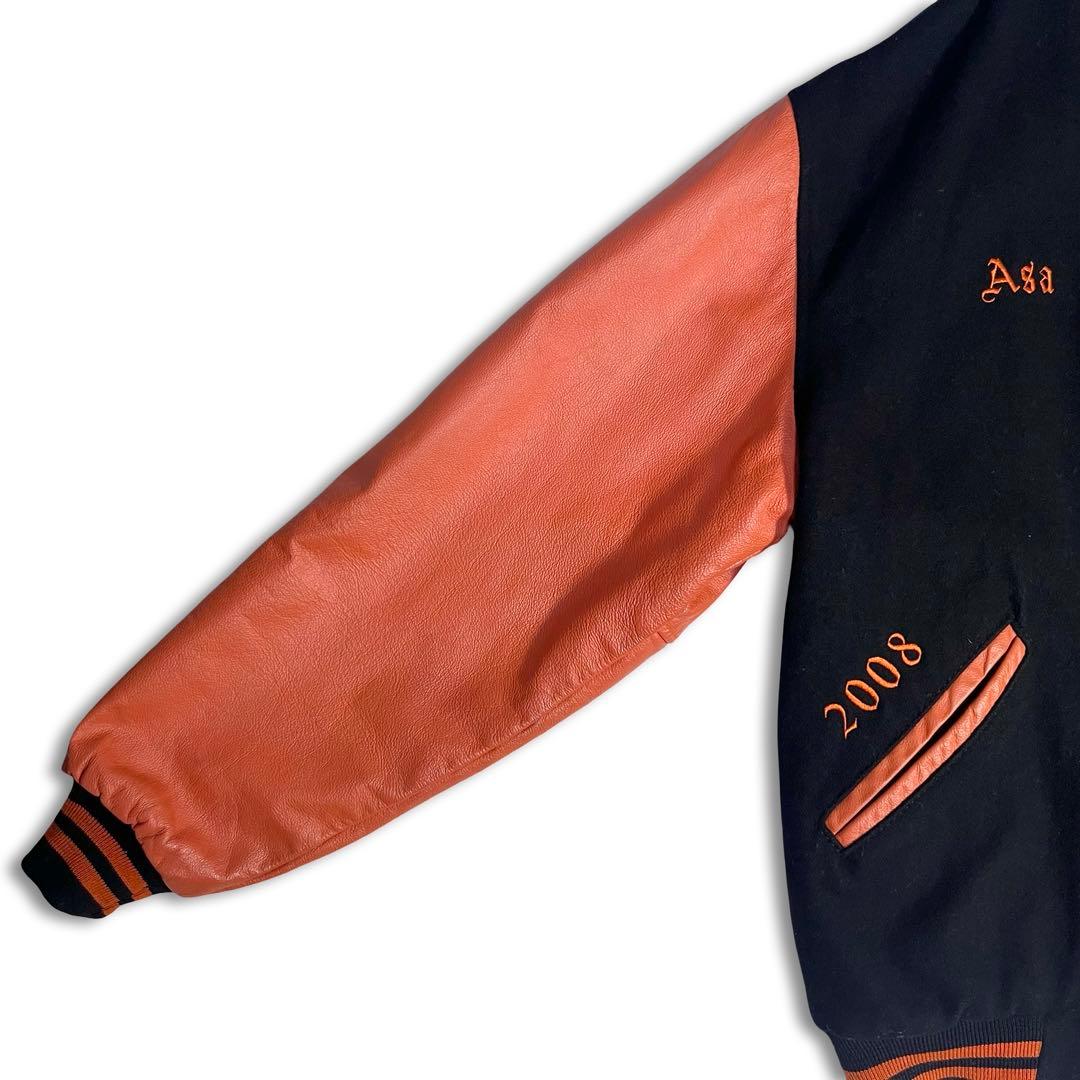 USA製 GAME Sportswear スタジャン 2XL 袖レザー