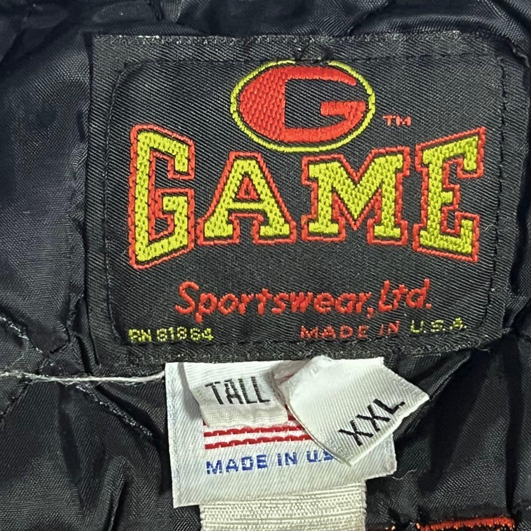 USA製 GAME Sportswear スタジャン 2XL 袖レザー