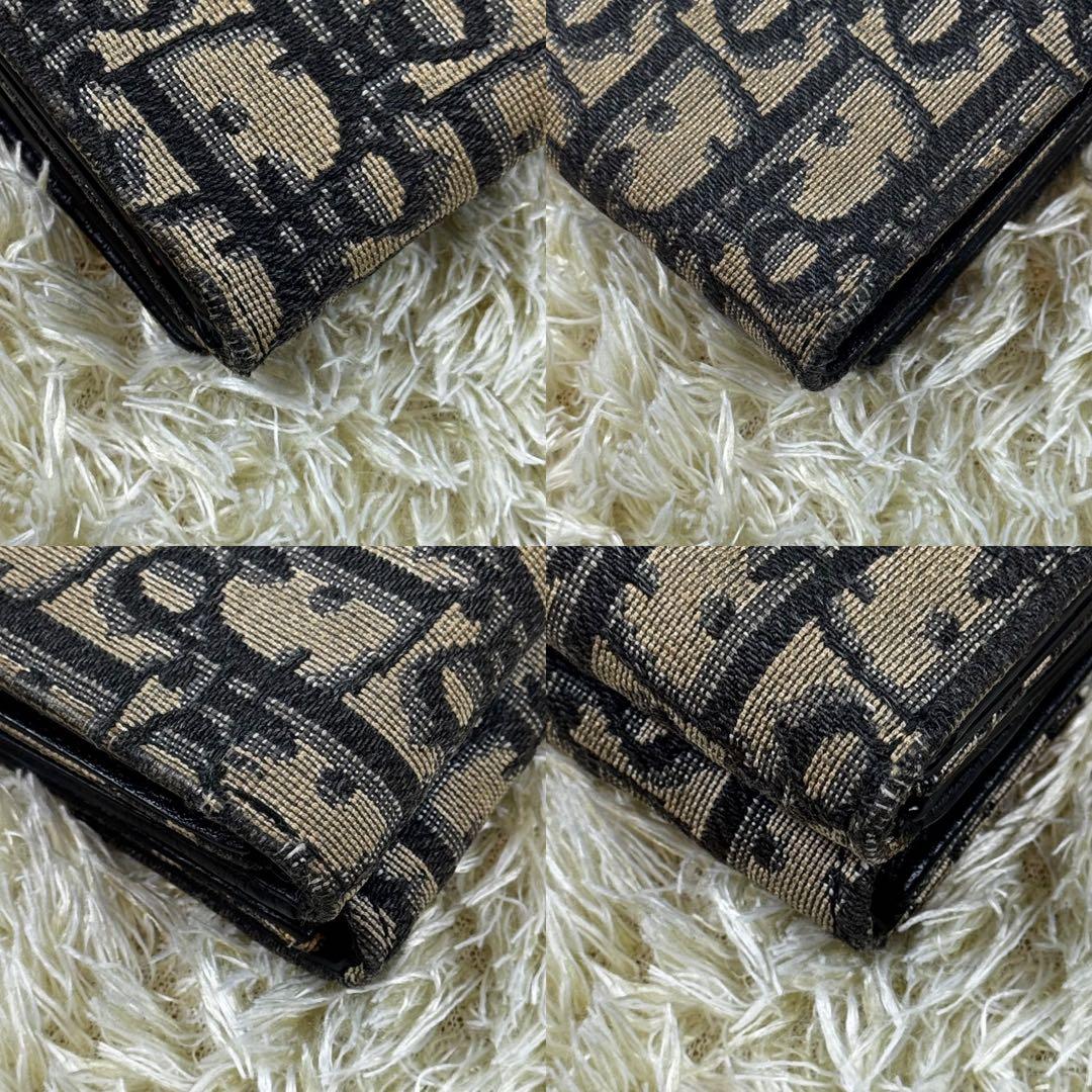 大人気✨ディオール　オム　三つ折り財布　ジャカードオブリーク　グレー