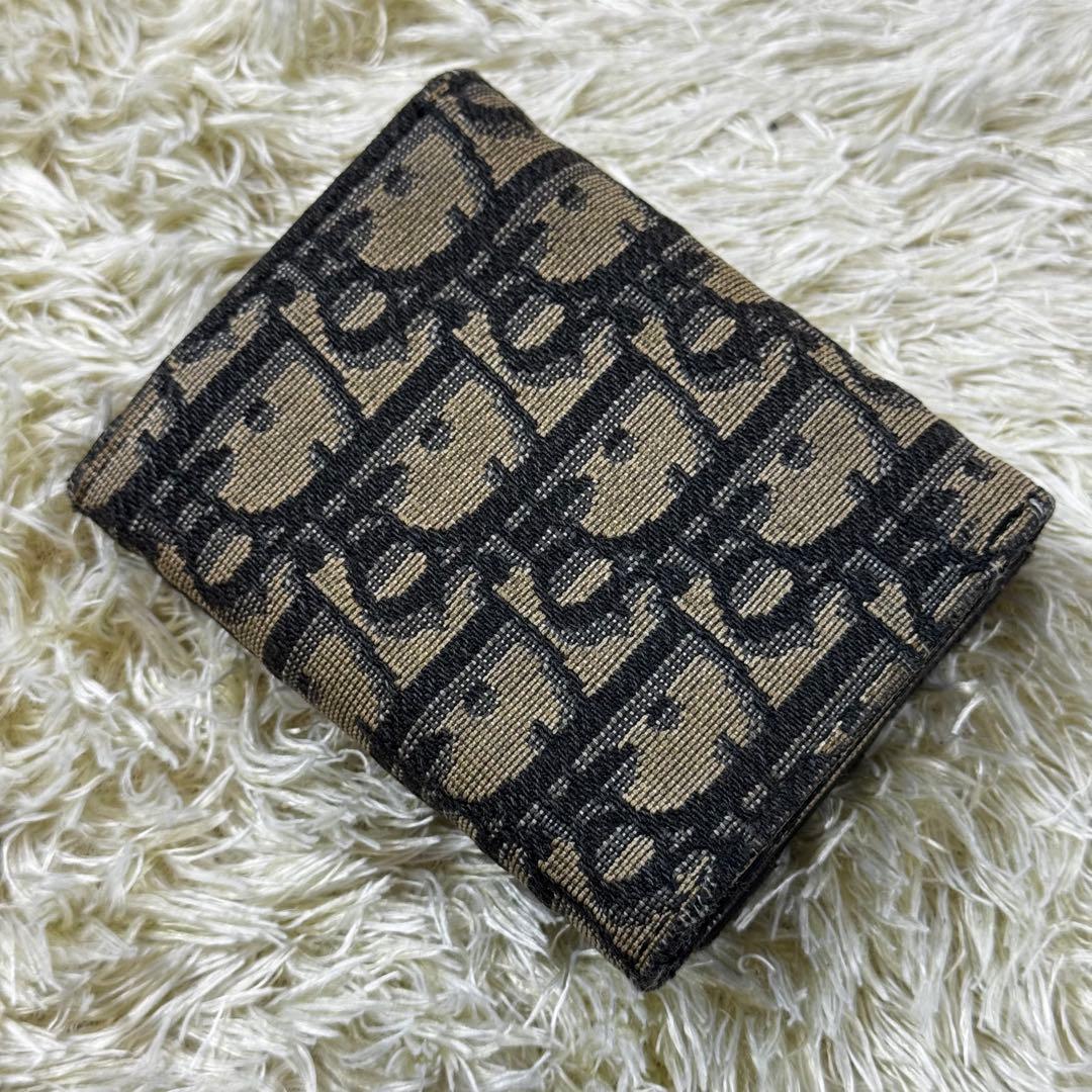 大人気✨ディオール　オム　三つ折り財布　ジャカードオブリーク　グレー