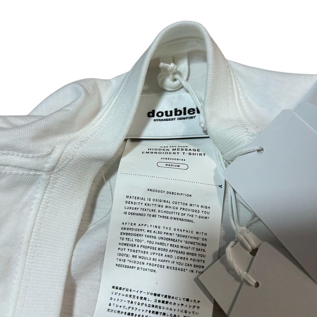 トップス doublet HIDDEN MESSAGE EMBROIDERY TEE