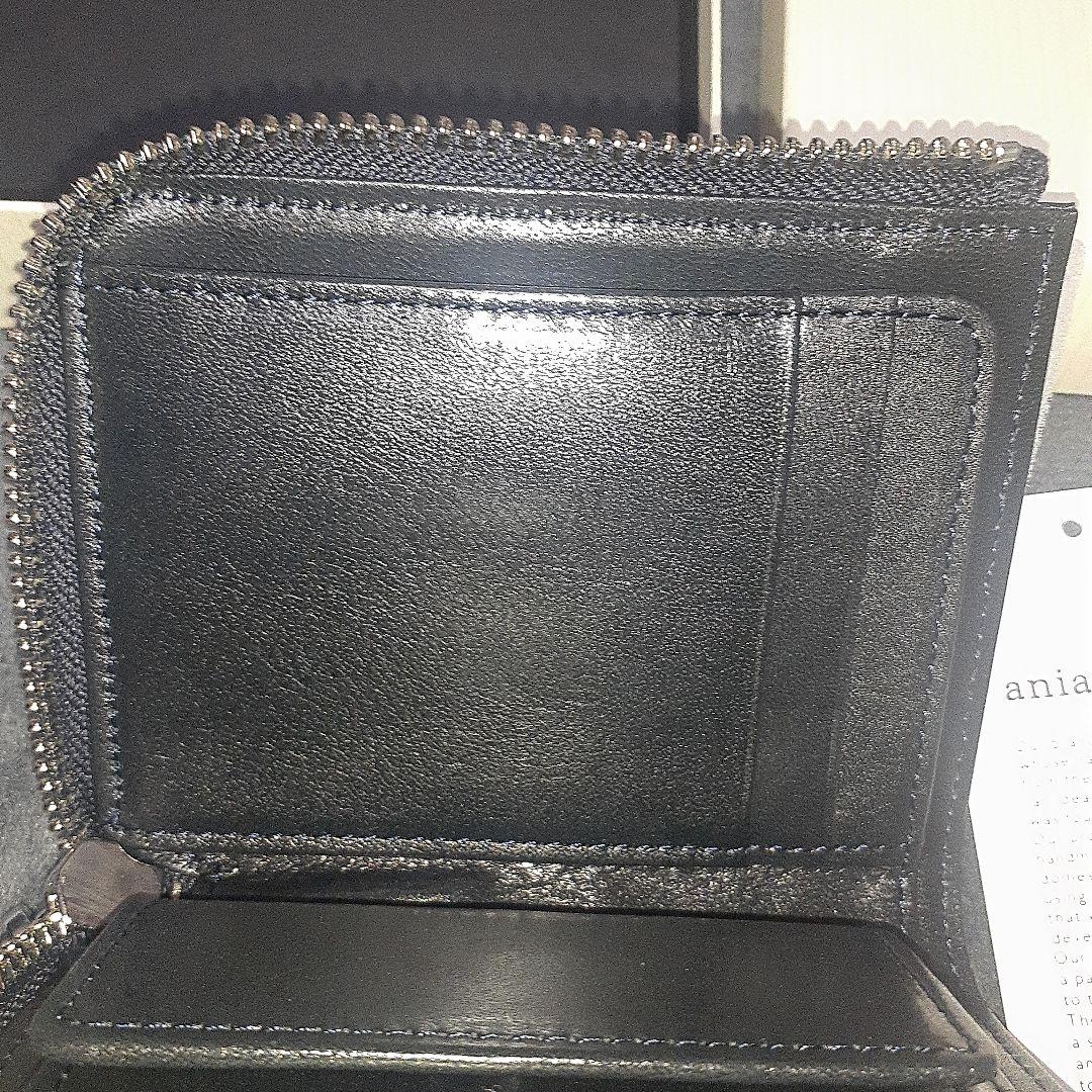 【aniary|アニアリ】アンティークレザー ウォレット Dark Navy