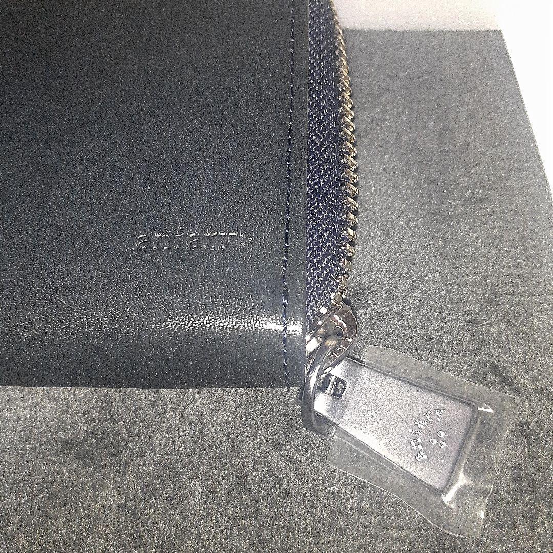 【aniary|アニアリ】アンティークレザー ウォレット Dark Navy