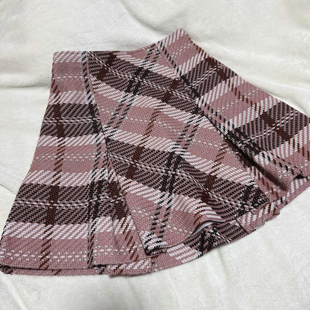 SINDIEL ローリングチェックスカート