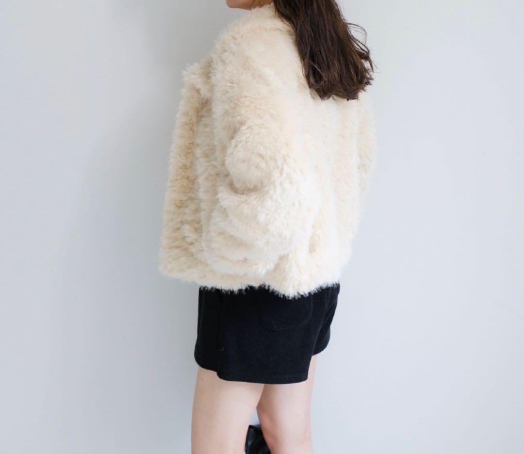 kastane カールミドルファーコート アイボリー