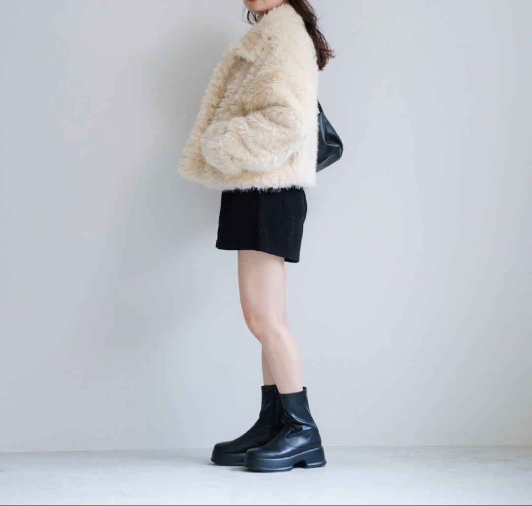 kastane カールミドルファーコート アイボリー