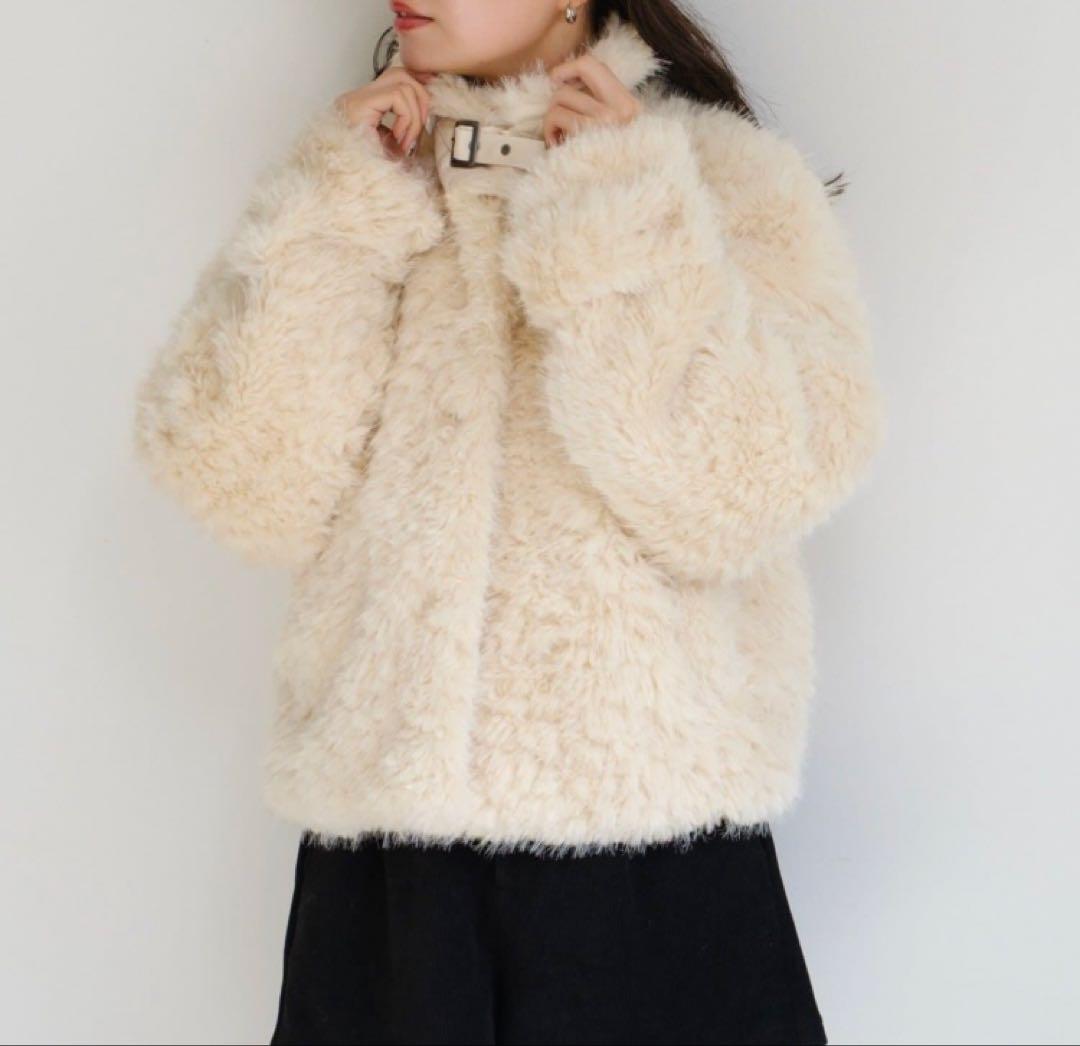 kastane カールミドルファーコート アイボリー