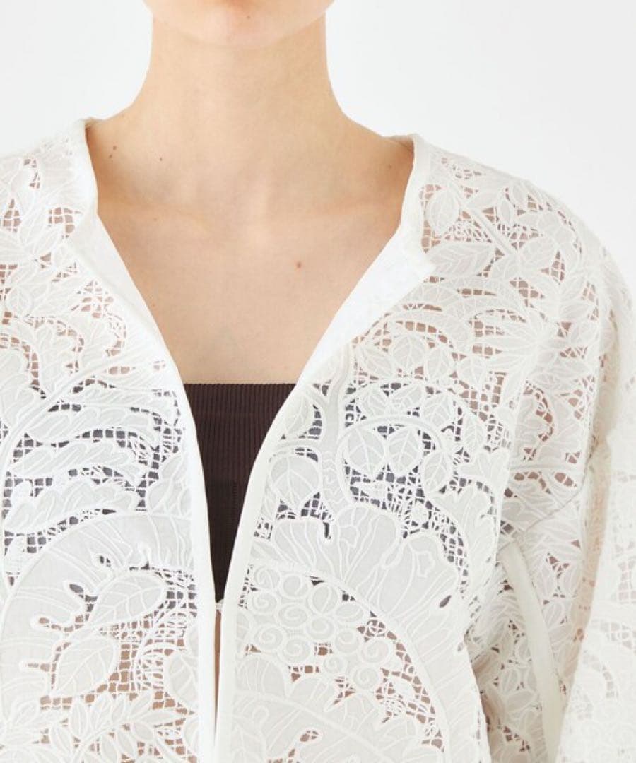 【専用】SOULEIADO コットンエンブロイダリー ブルゾン【M】