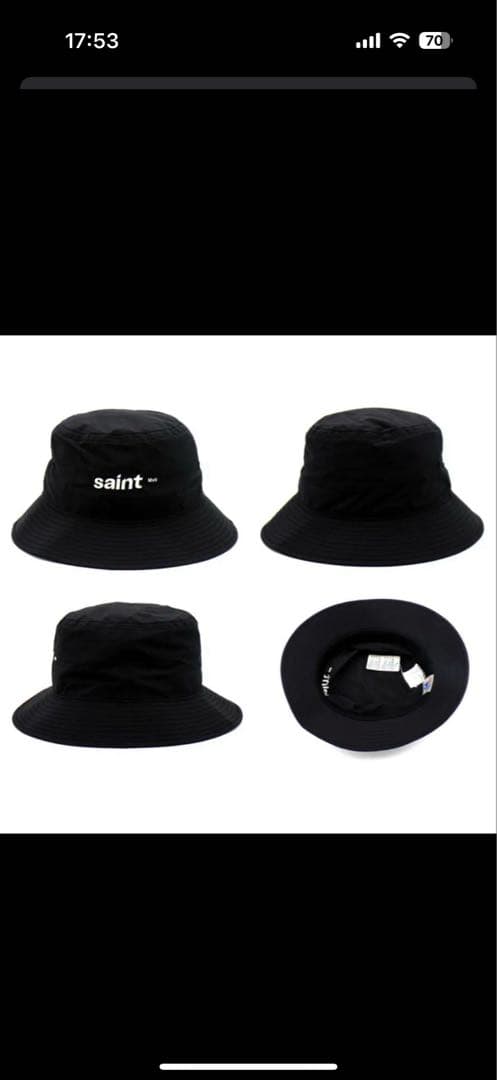 セントマイケル　ブラック バケットハット
