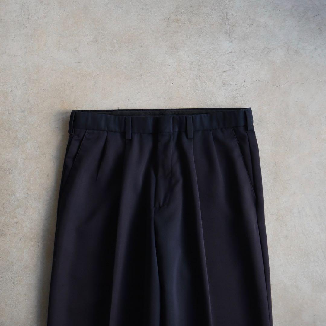 90s ドッカーズ dockers ツータック スラックスパンツ ネイビーw32
