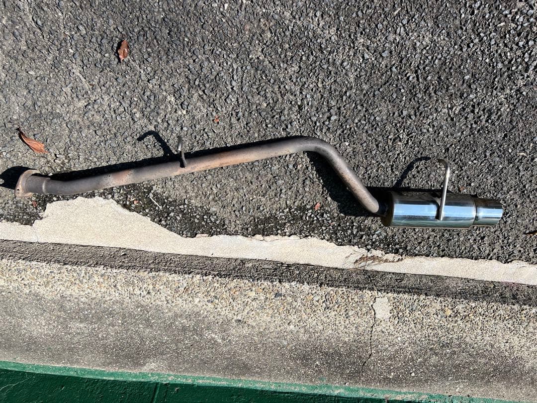 くにひこまる ジムニー　JA22 社外マフラー　砲弾マフラー