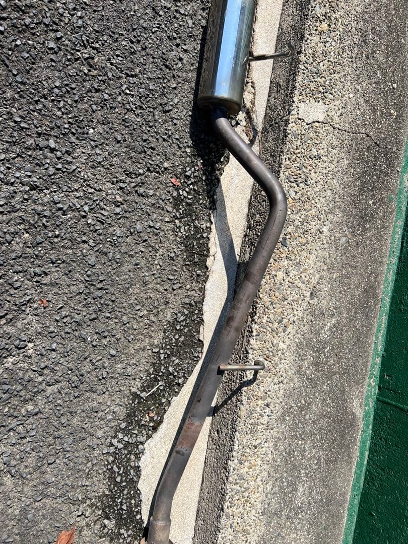 くにひこまる ジムニー　JA22 社外マフラー　砲弾マフラー