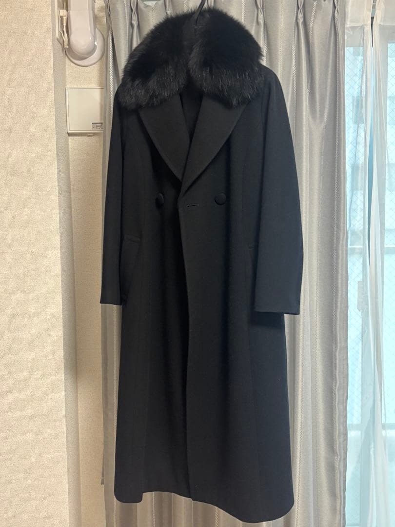 グレースコンチネンタル ダイアグラム ロングコート(フォックスファー)