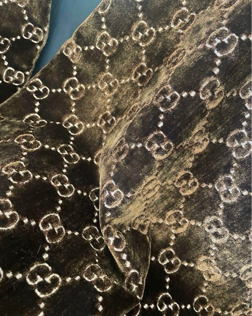 GUCCI ブラウン ベルベット ケープ 正規品 未使用 自宅保管品