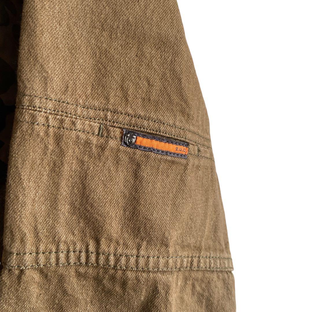 w*o様 90sy2k PHAT FARM SUG 先染めブラウン デニムジップ