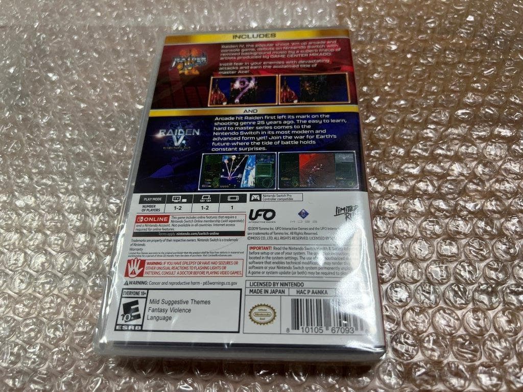 北米限定版 雷電 30周年アニバーサリー スウイッチ 新品未開封