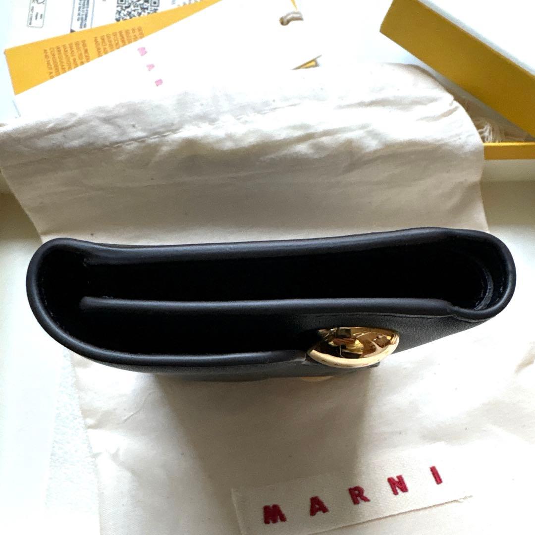 MARNI 三つ折り財布 ブラック