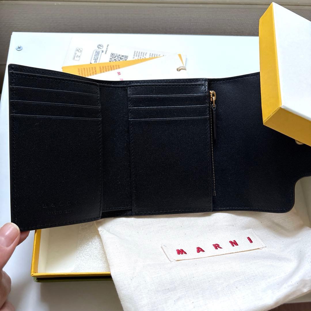 MARNI 三つ折り財布 ブラック