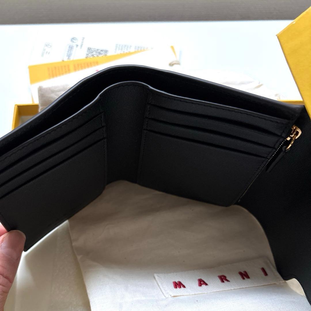 MARNI 三つ折り財布 ブラック