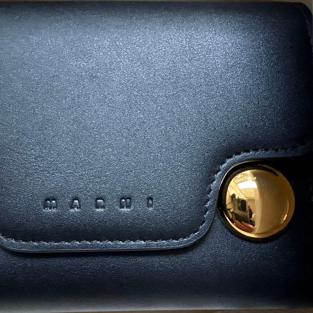 MARNI 三つ折り財布 ブラック