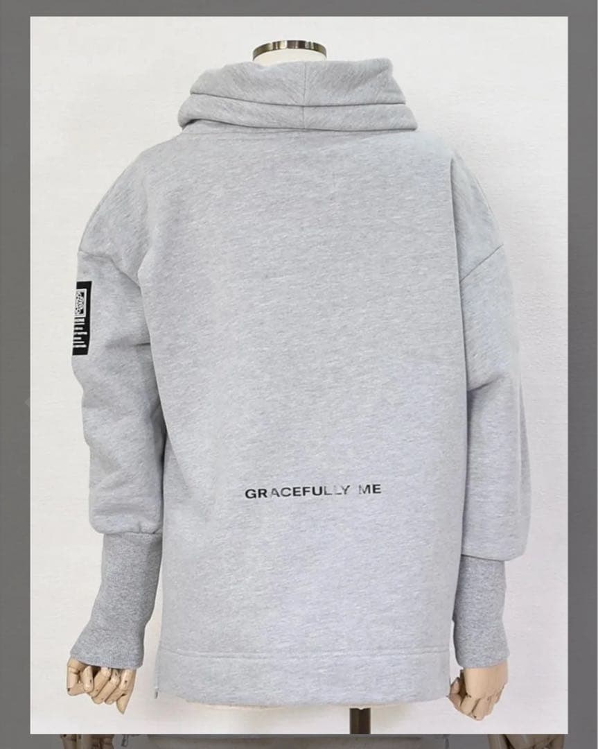 パシオーネ（PASSIONE）裏起毛プルオーバーフーディ　ブラック