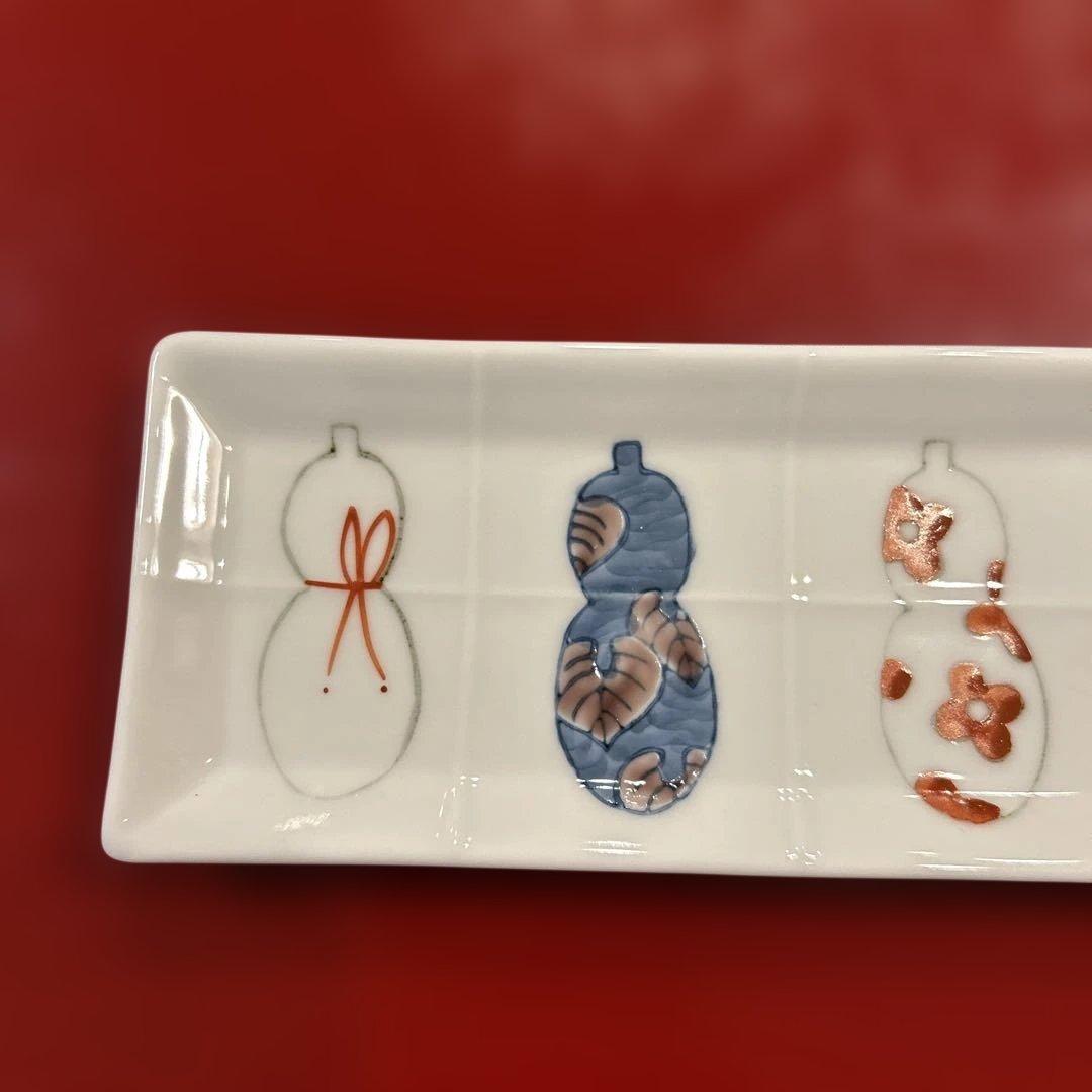 伊万里焼 徳永窯 アペタイザートレー 染錦六瓢 4枚入り