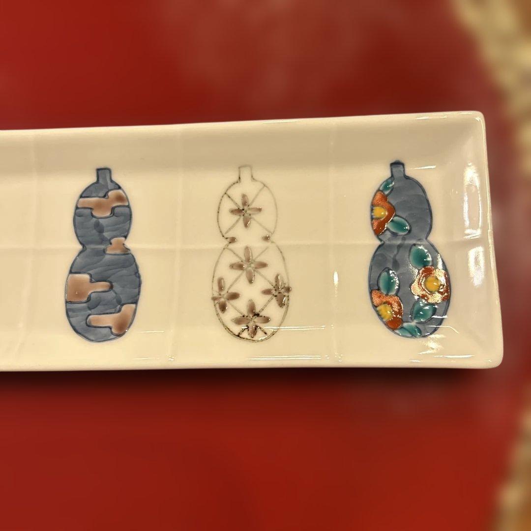 伊万里焼 徳永窯 アペタイザートレー 染錦六瓢 4枚入り